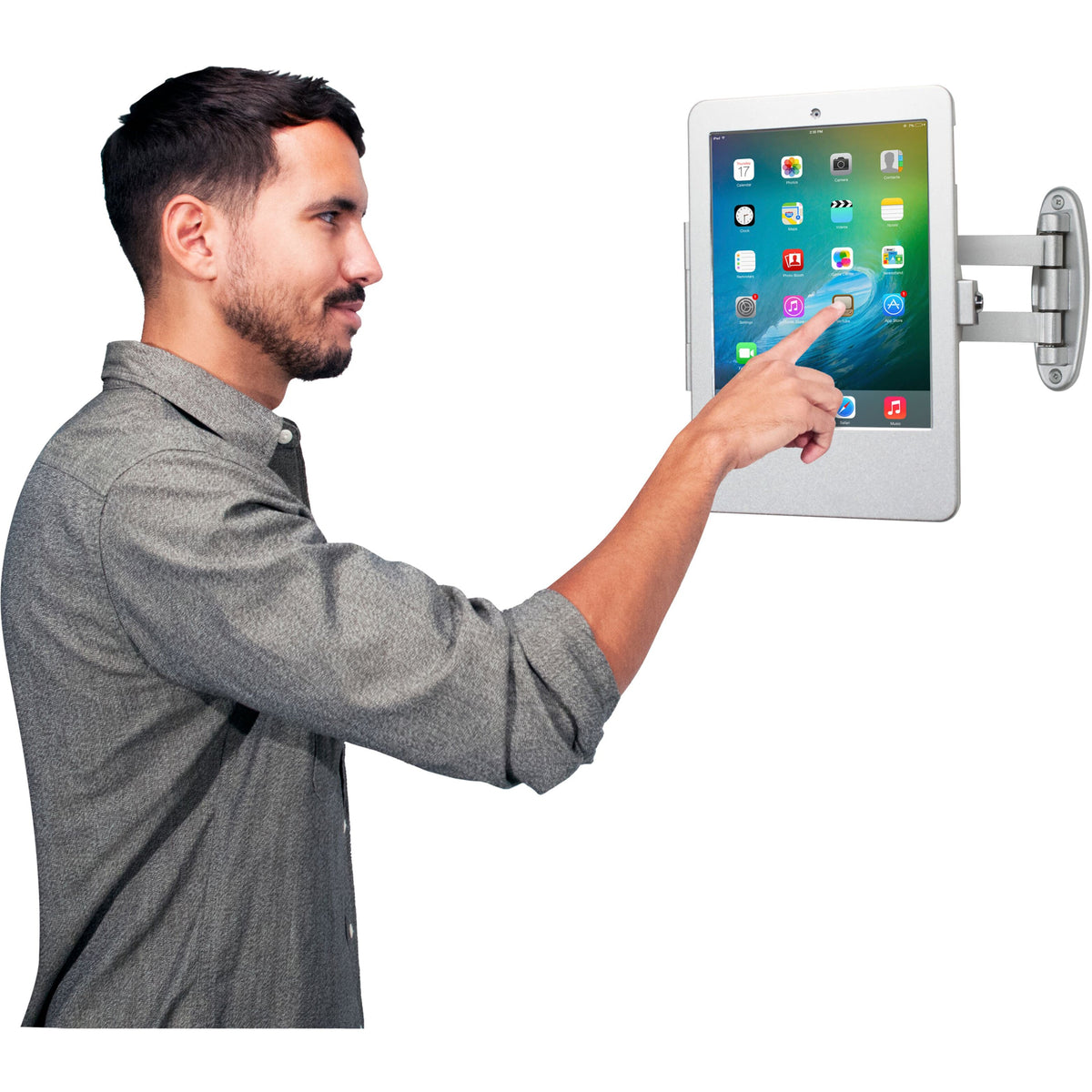 CTA Digital Articulating Wall Mounting Security Enclosure for iPad Air (Gen. 1-2) iPad Pro 9.7 iPad (Gen. 5-6)