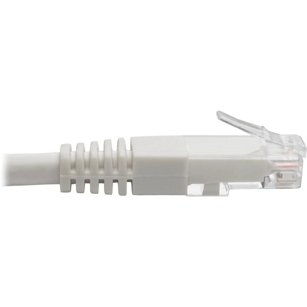 Tripp Lite Cat6 Gigabit Molded (UTP) Ethernet Cable (RJ45 M/M) PoE White 7 ft. (2.13 m)