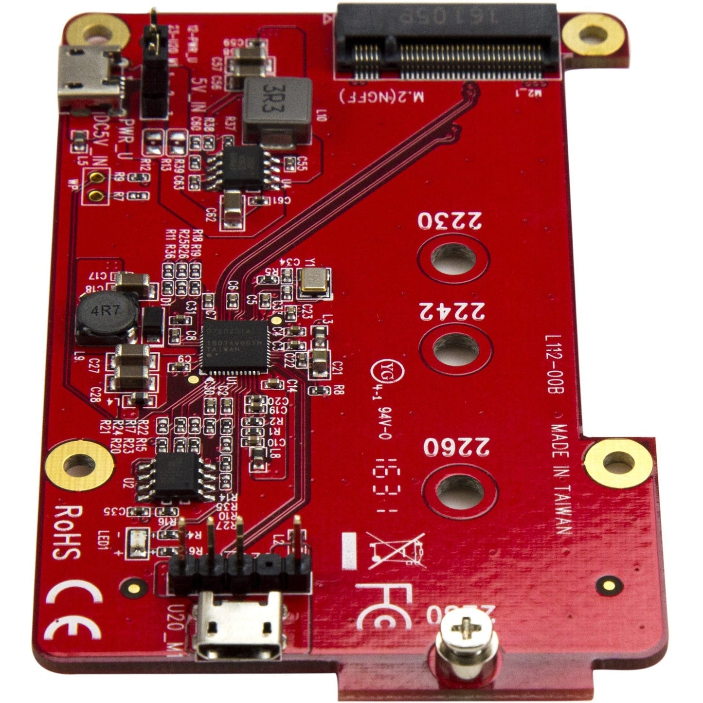 StarTech.com Raspberry Pi Board â€" USB 2.0 480Mbps â€" USB to M.2 SATA Converter â€" USB to SATA Raspberry Pi SSD