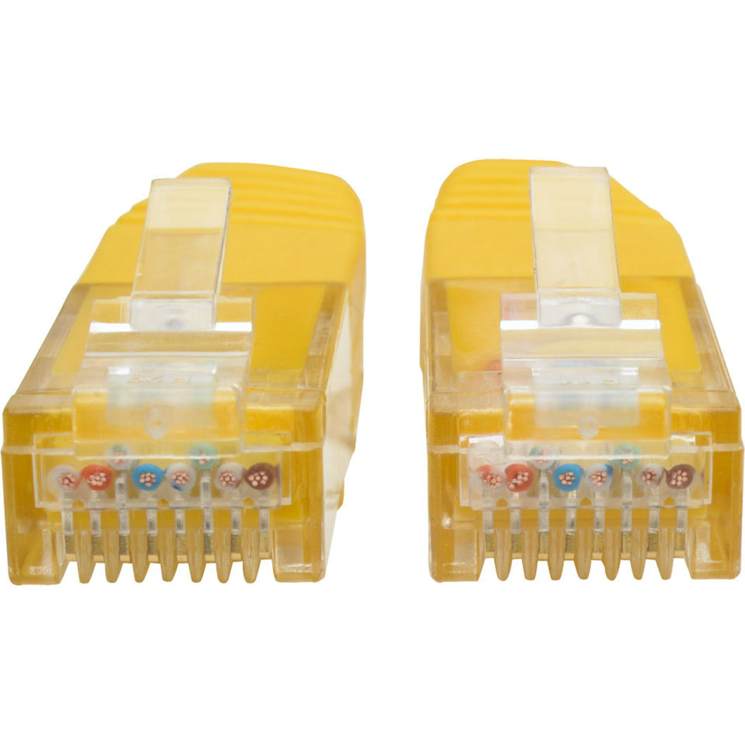 Tripp Lite Cat6 Gigabit Molded (UTP) Ethernet Cable (RJ45 M/M) PoE Yellow 3 ft. (0.91 m)
