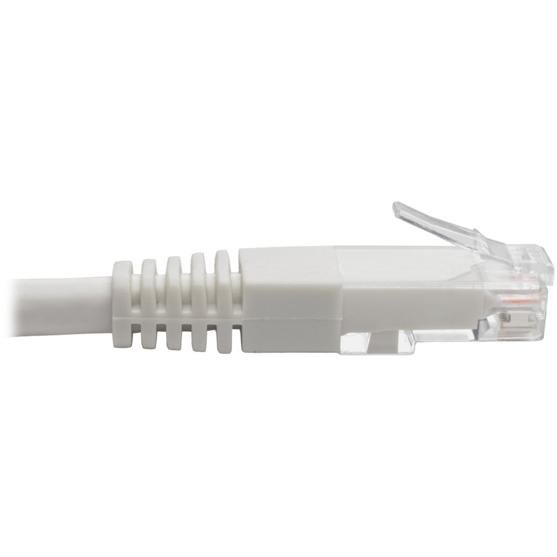 Tripp Lite Cat6 Gigabit Molded (UTP) Ethernet Cable (RJ45 M/M) PoE White 25 ft. (7.62 m)