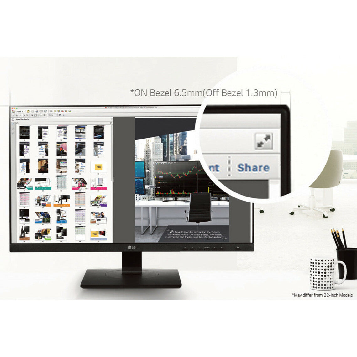 LG 24BK750Y-B 23.8" Full HD LCD Monitor - 16:9 - Textured Black