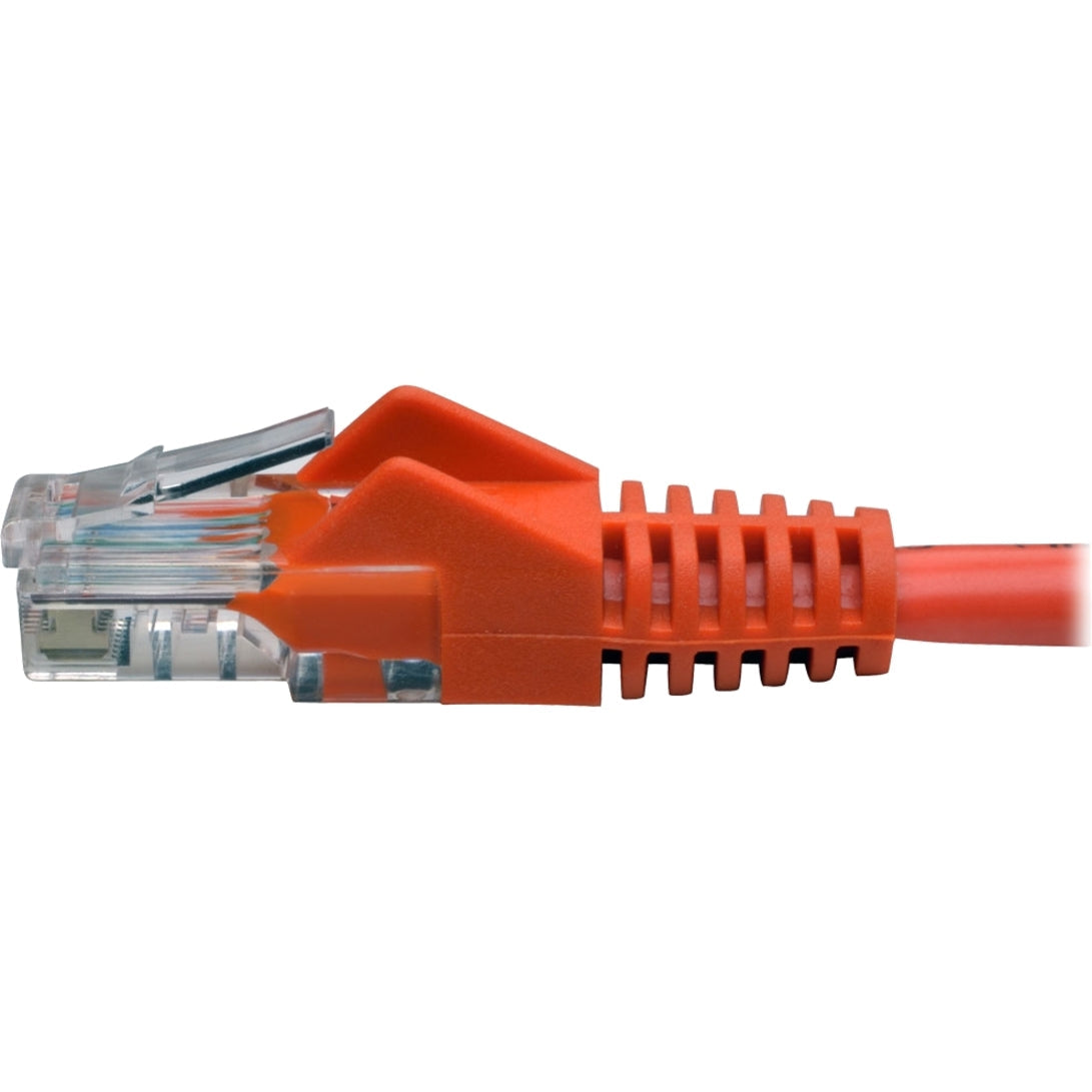 Tripp Lite Cat5e 350 MHz Snagless Molded (UTP) Ethernet Cable (RJ45 M/M) PoE Orange 5 ft. (1.52 m)