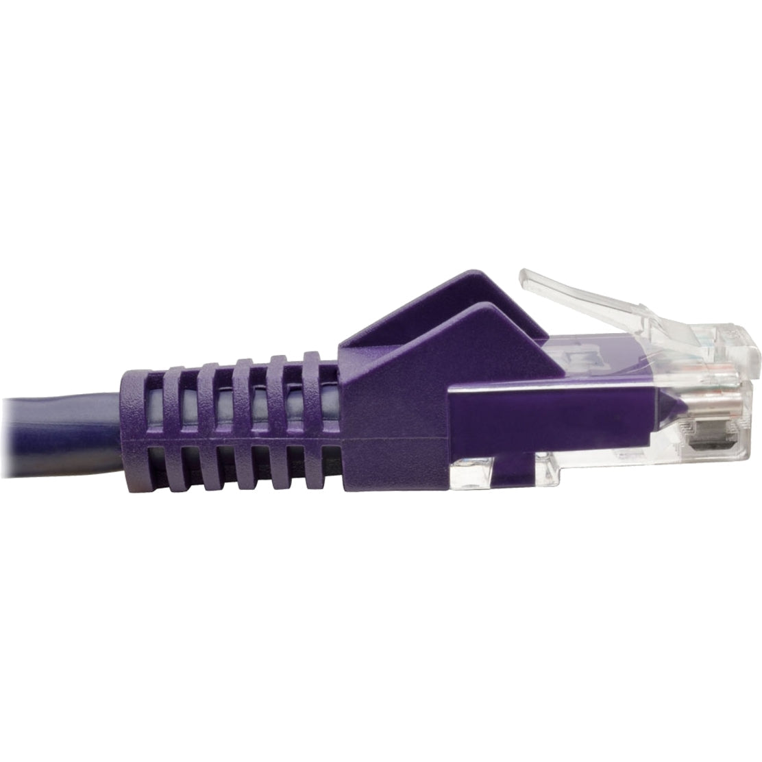 Tripp Lite Cat6 Gigabit Snagless Molded (UTP) Ethernet Cable (RJ45 M/M) PoE Purple 2 ft. (0.61 m)