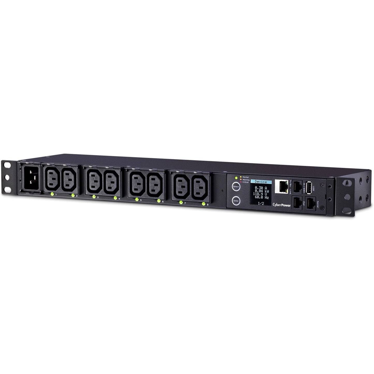 CyberPower PDU81005 100 - 120 VAC 20A Switched Metered-by-Outlet PDU