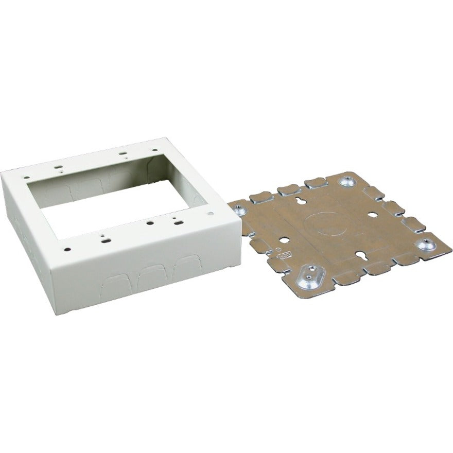 Wiremold 500/700 Series Two-Gang Switch and Receptacle Box Fitting Ivory