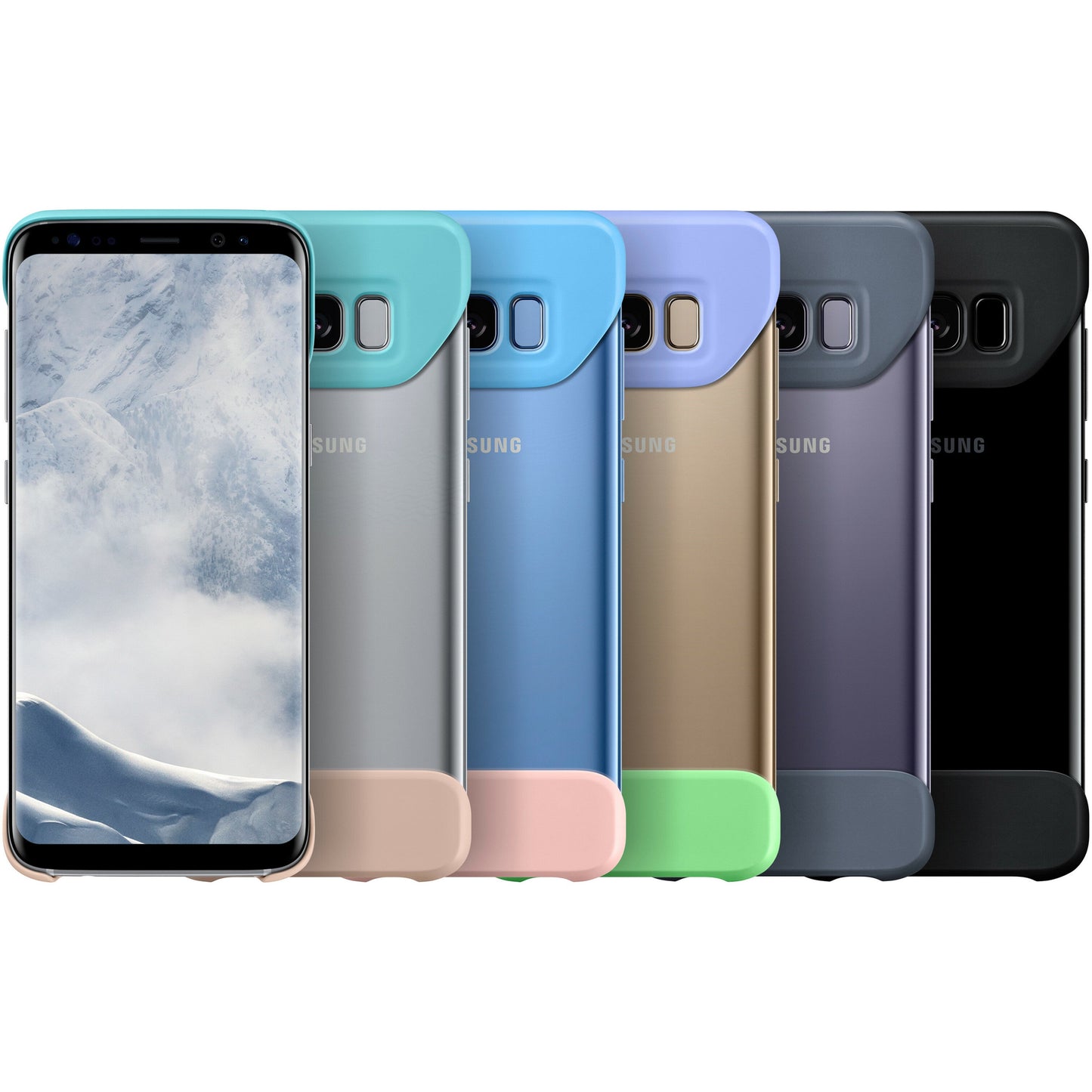 Samsung Galaxy S8 Two Piece Cover Blue/Pink