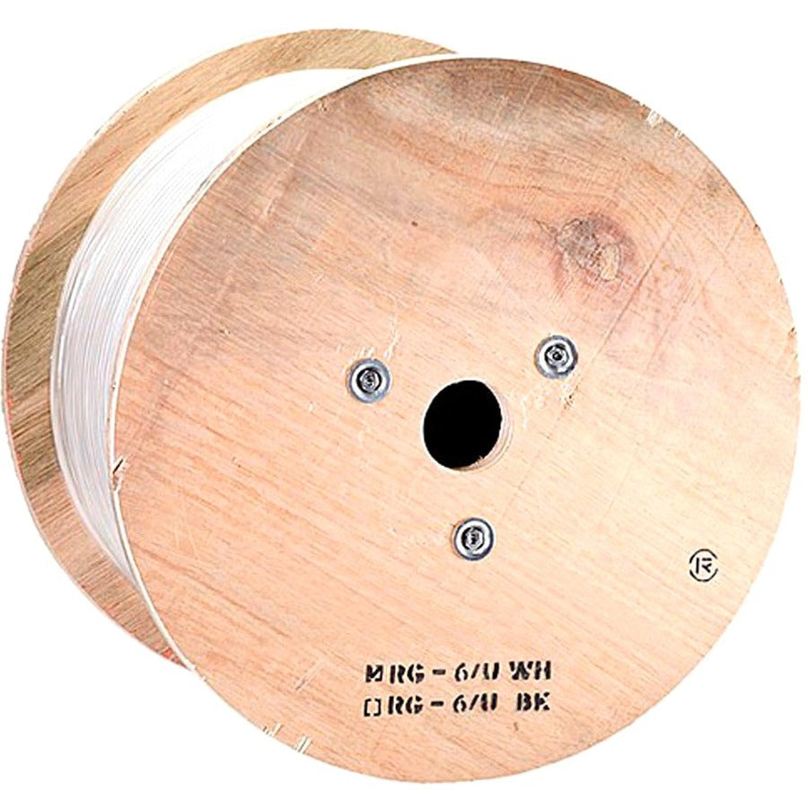 Monoprice 1000ft RG6Q Coax Cable PVC ETL - White