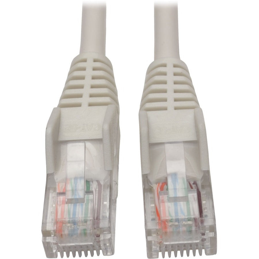 Tripp Lite Cat5e 350 MHz Snagless Molded (UTP) Ethernet Cable (RJ45 M/M) PoE White 15 ft. (4.57 m)