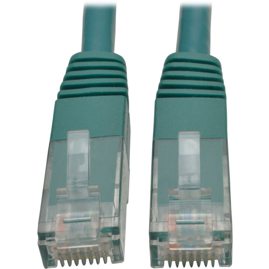 Tripp Lite Cat6 Gigabit Molded (UTP) Ethernet Cable (RJ45 M/M) PoE Green 1 ft. (0.31 m)
