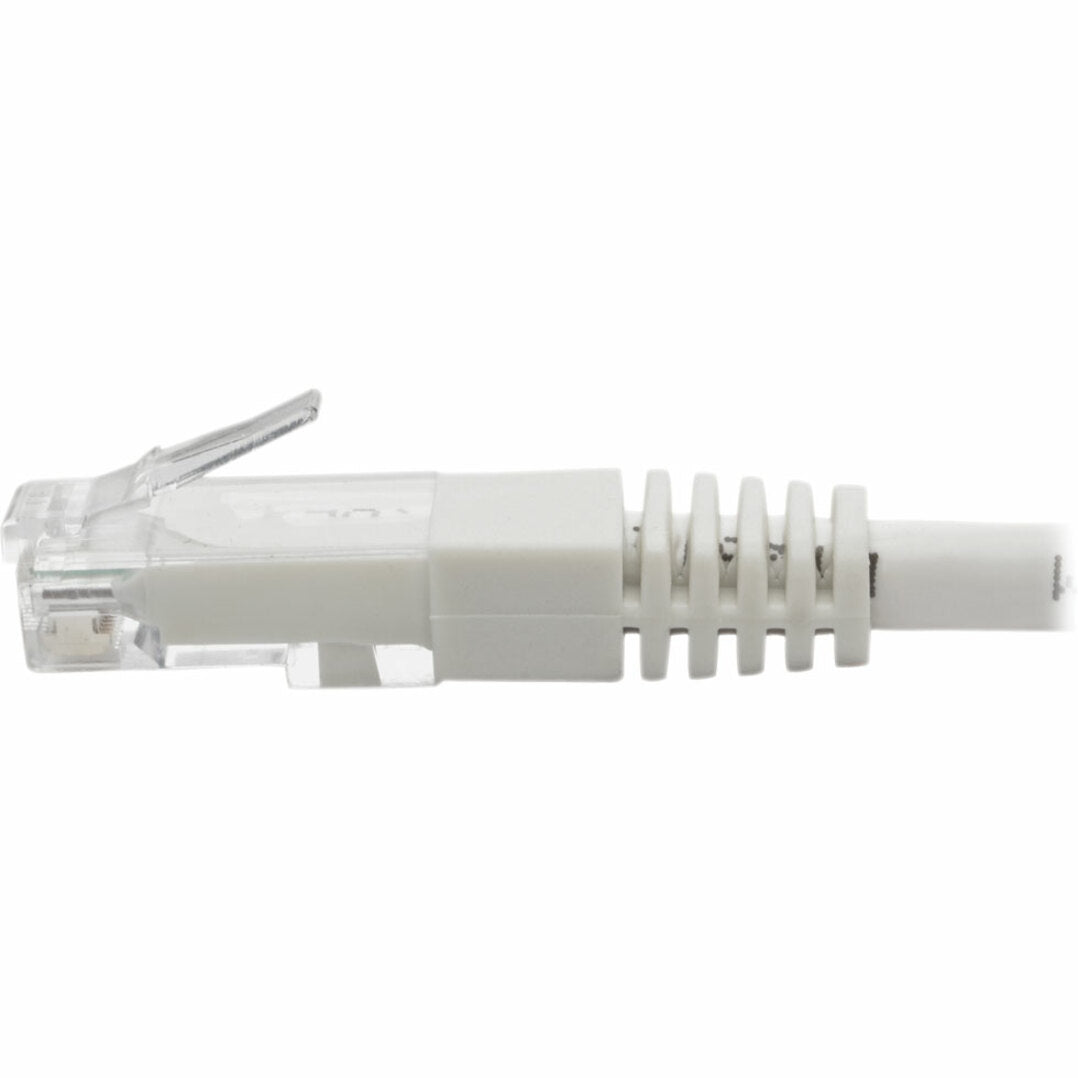 Tripp Lite Cat6 Gigabit Molded (UTP) Ethernet Cable (RJ45 M/M) PoE White 1 ft. (0.31 m)