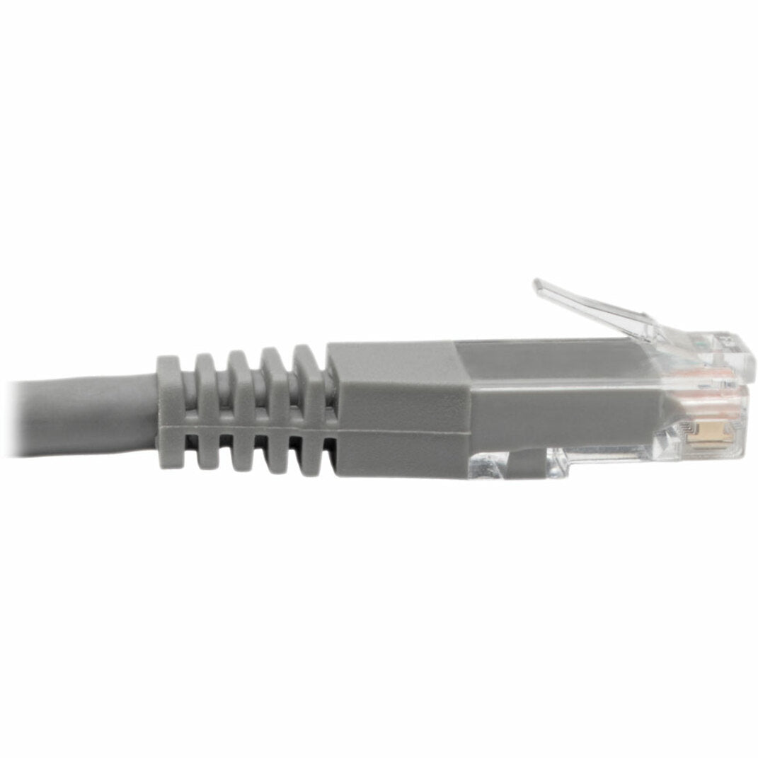 Tripp Lite Cat6 Gigabit Molded (UTP) Ethernet Cable (RJ45 M/M) PoE Gray 5 ft. (1.52 m)