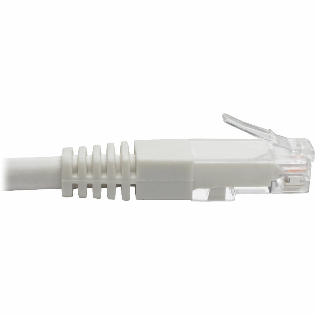 Tripp Lite Cat6 Gigabit Molded (UTP) Ethernet Cable (RJ45 M/M) PoE White 6 ft. (1.83 m)