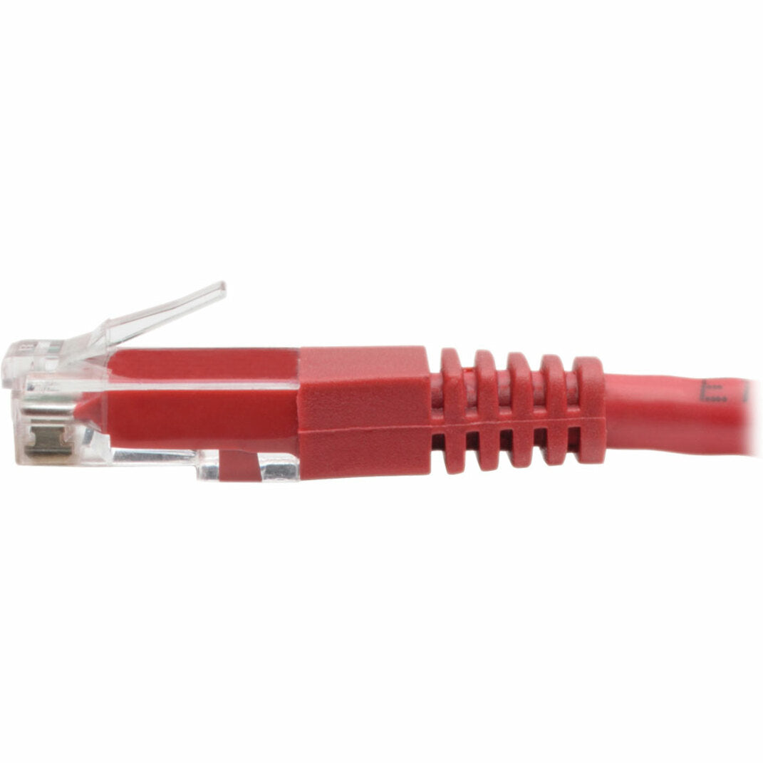 Tripp Lite Cat6 Gigabit Molded (UTP) Ethernet Cable (RJ45 M/M) PoE Red 10 ft. (3.05 m)