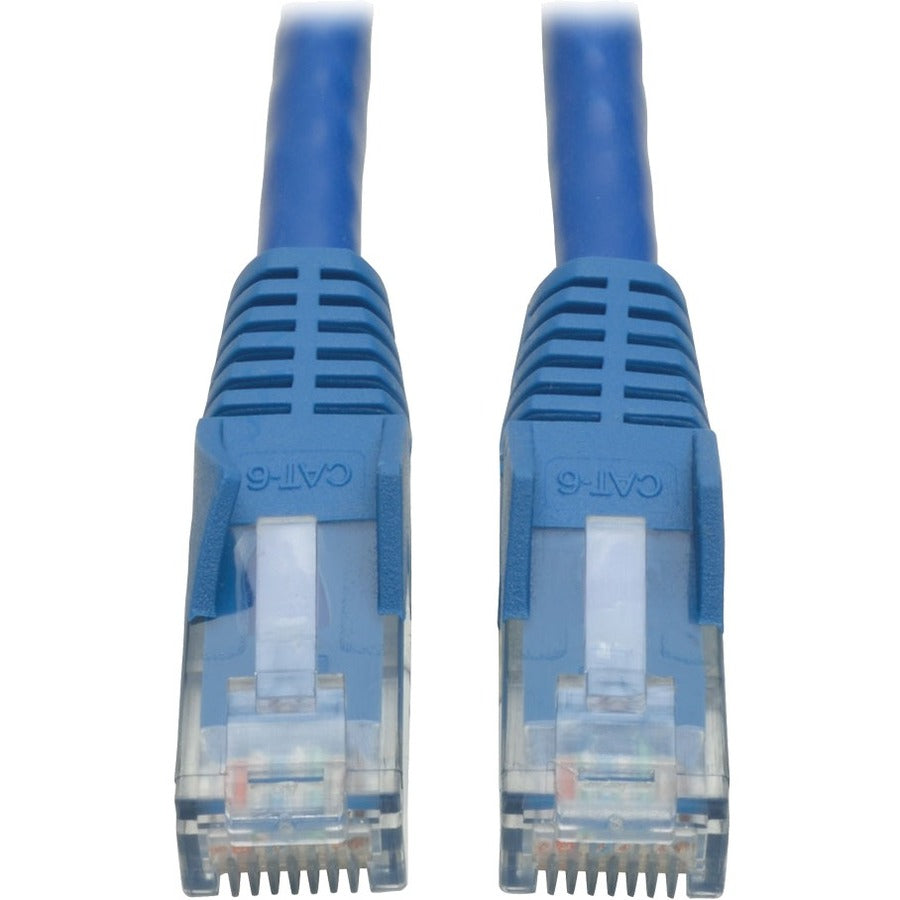 Tripp Lite Cat6 Gigabit Snagless Molded (UTP) Ethernet Cable (RJ45 M/M) PoE Blue 8 ft. (2.43 m)