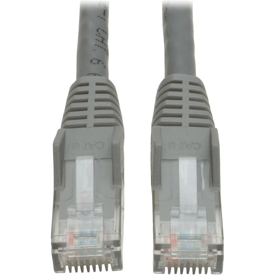 Tripp Lite Cat6 Gigabit Snagless Molded (UTP) Ethernet Cable (RJ45 M/M) PoE Gray 35 ft. (10.67 m)