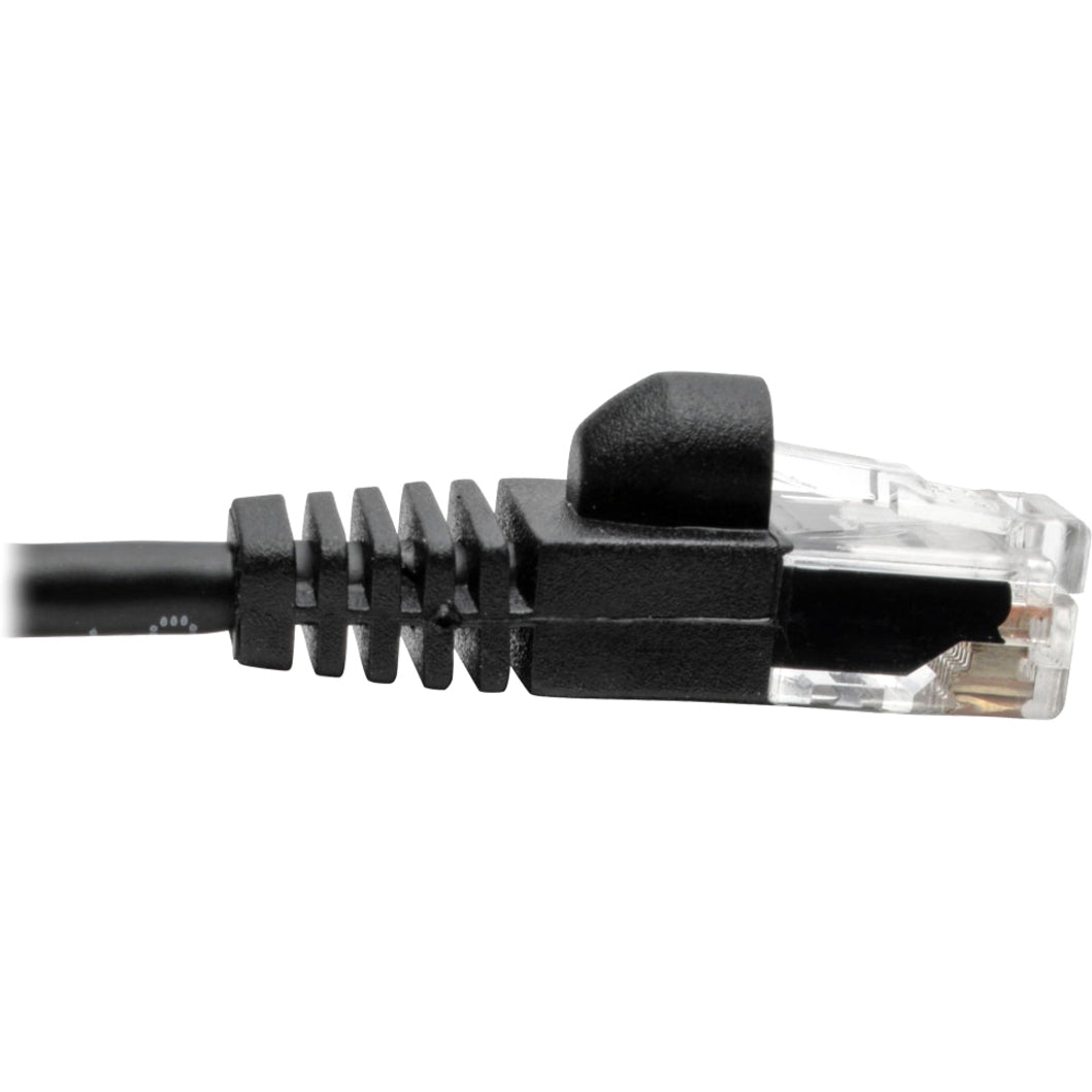 Tripp Lite Cat6a 10G Snagless Molded Slim UTP Ethernet Cable (RJ45 M/M) Black 1 ft. (0.31 m)