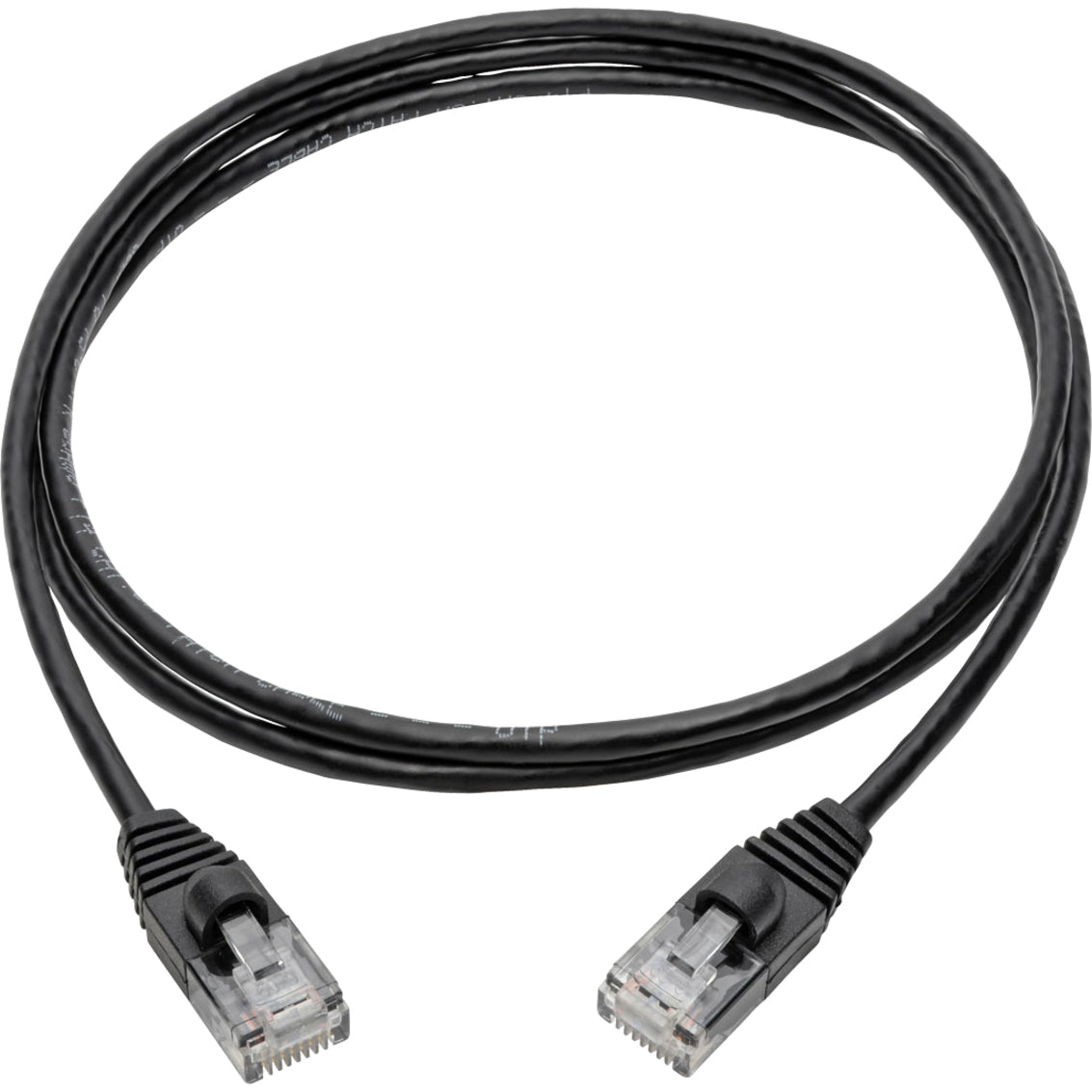 Tripp Lite Cat6a 10G Snagless Molded Slim UTP Ethernet Cable (RJ45 M/M) Black 4 ft. (1.22 m)
