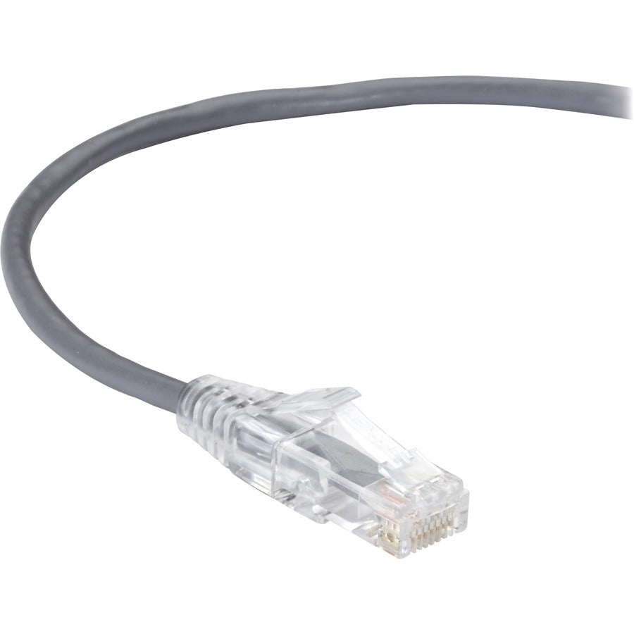 1FT GRAY CAT6 SLIM 28AWG PATCH