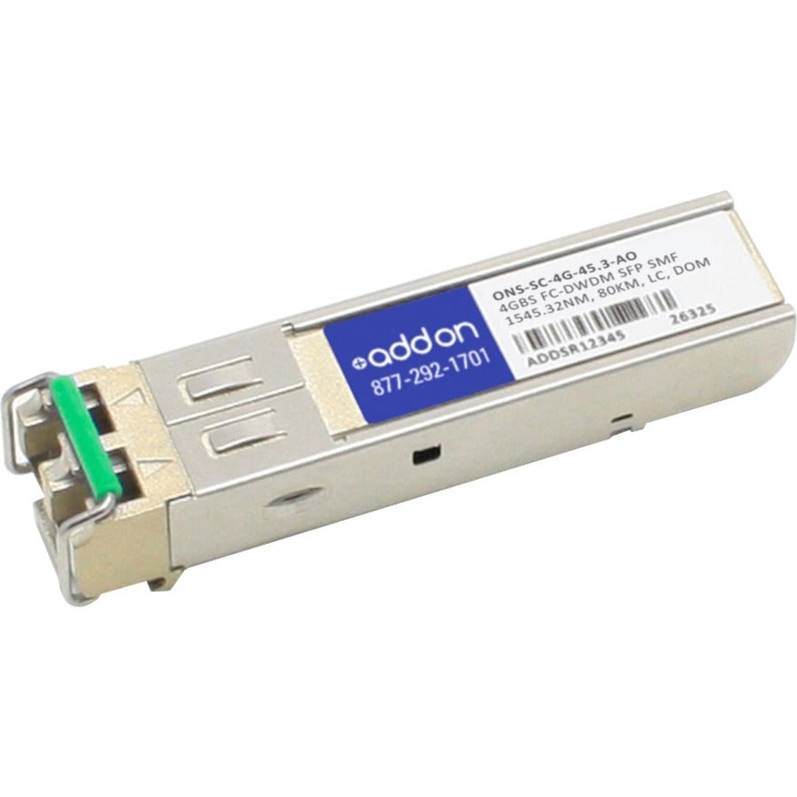 AddOn Cisco ONS ONS-SC-4G-45.3 Compatible TAA Compliant 4GBase-DWDM 100GHz SFP Transceiver (SMF 1545.32nm 80km LC DOM)
