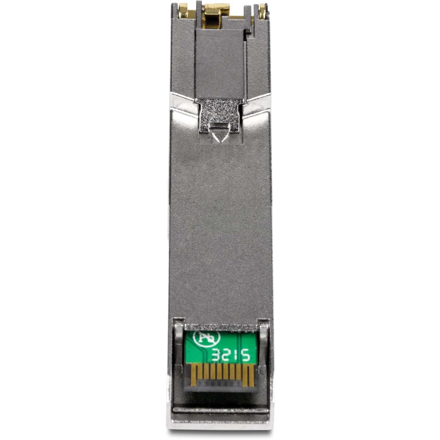 TRENDnet SFP to RJ45 1000BASE-T Copper SFP Module; TEG-MGBRJ; 100m (328 Ft.); RJ45 Connector; Hot Pluggable; Supports Data Rates Up to 1.25Gbps; IEEE 802.3ab Gigabit Ethernet; Lifetime Protection