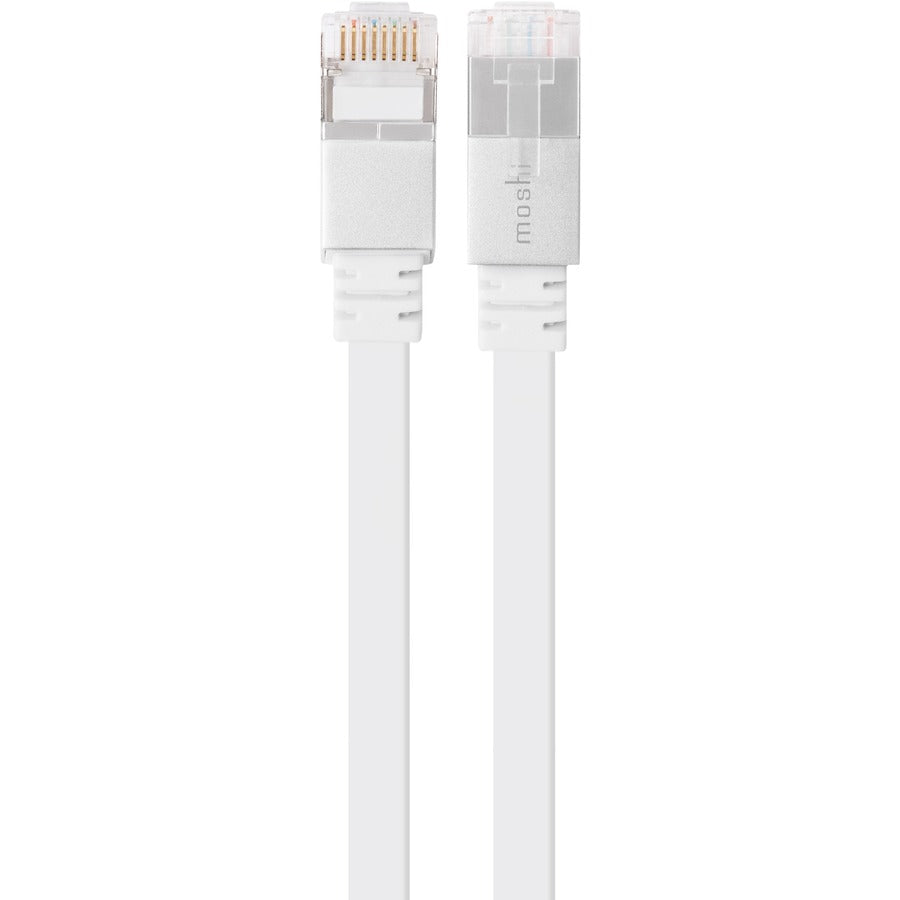 Moshi Gigabit Ethernet Cat 6 Cable 12 ft (3.6 m) up to 1000 Mbps Flat Cable Design Durable Construction