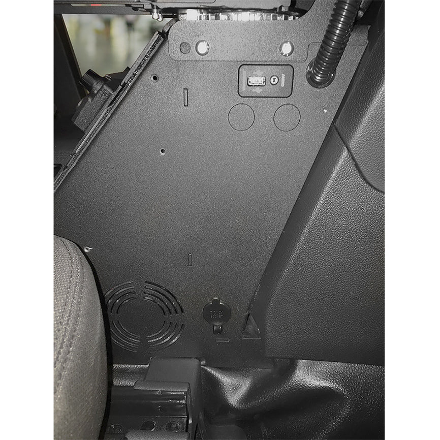 Gamber-Johnson Ford PI Utility (2012+) Console Box with Cup Holder and Printer Armrest Kit