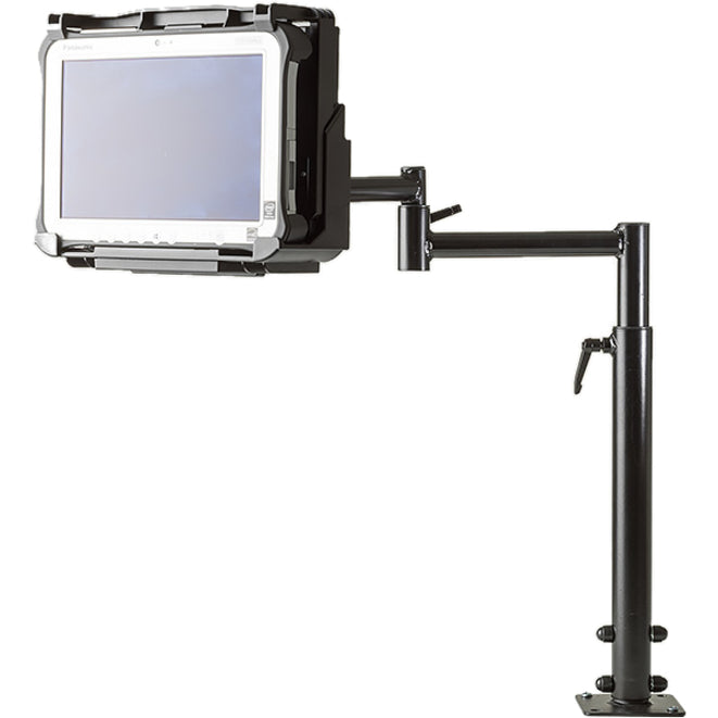 Gamber-Johnson Mounting Arm for Flat Panel Display Docking Station Tablet - Black Powder Coat