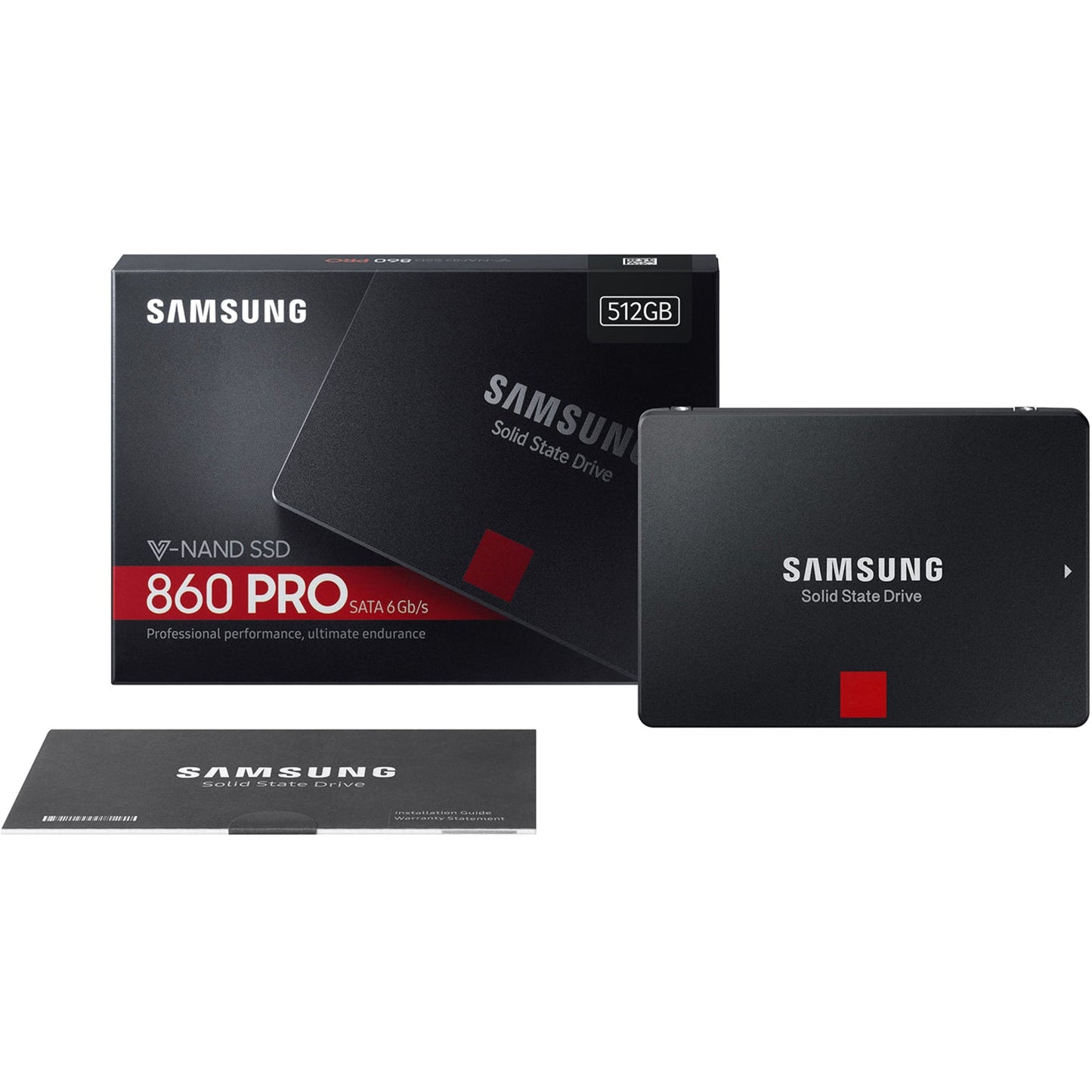Samsung 860 PRO MZ-76P512E 512 GB Solid State Drive - 2.5" Internal - SATA (SATA/600)
