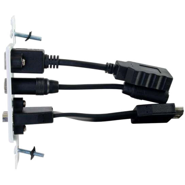 C2G Decorative HDMI Wall Plate with USB and 3.5mm White