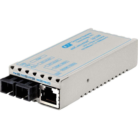 miConverter 10/100 Ethernet Fiber Media Converter RJ45 SC Single-Mode 30km