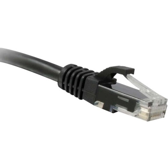 8IN CAT6 BLK 550MHZ BOOTED