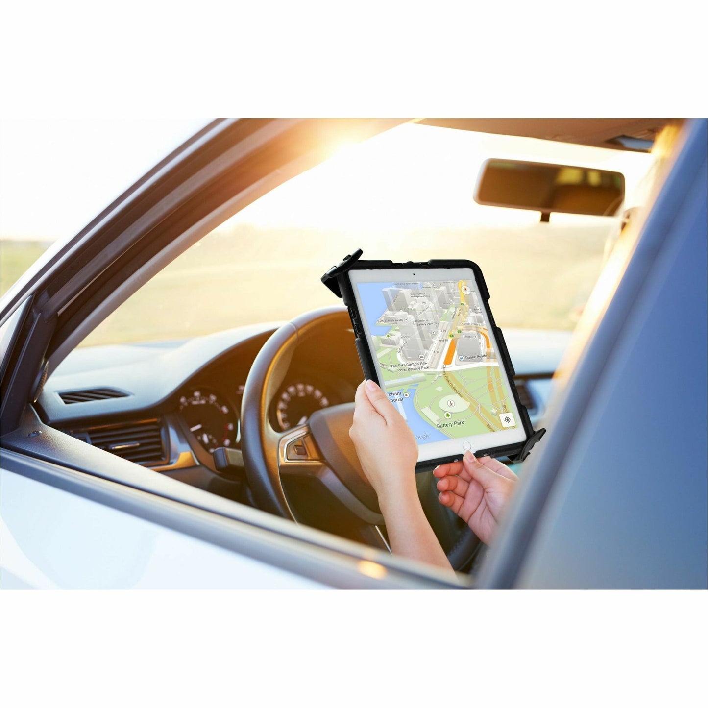 CTA Multi-Flex Quick Release Security Car Mount for 7-14 Tablets including iPad 10.2-inch (7th/ 8th/ 9th Generation)