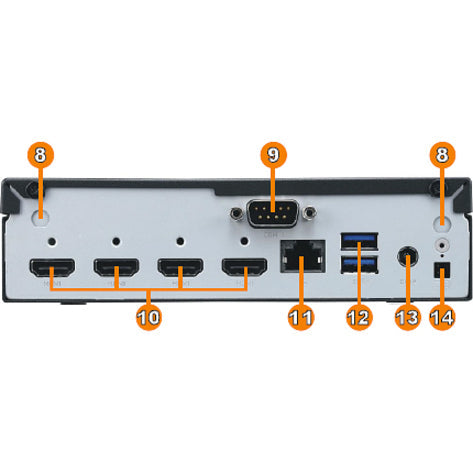 Shuttle XPC slim DH02U5 Desktop Computer - Intel Core i5 7th Gen i5-7200U 2.50 GHz - 8 GB RAM DDR4 SDRAM - 120 GB SSD - Slim PC - Black