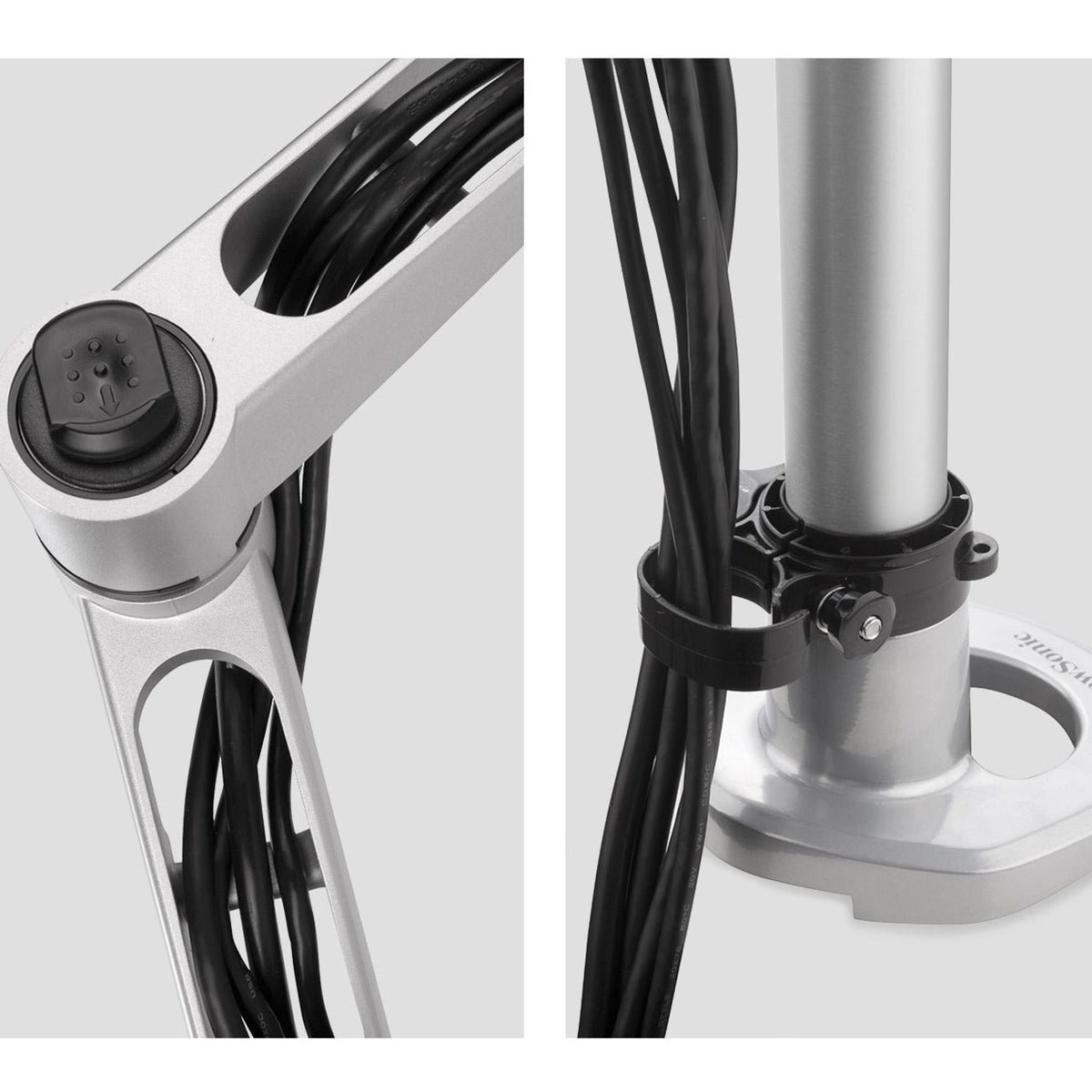 ViewSonic LCD-DMA-002 Spring-Loaded Dual Monitor Mounting Arm with VESA Mount Up to Two 27" Monitors