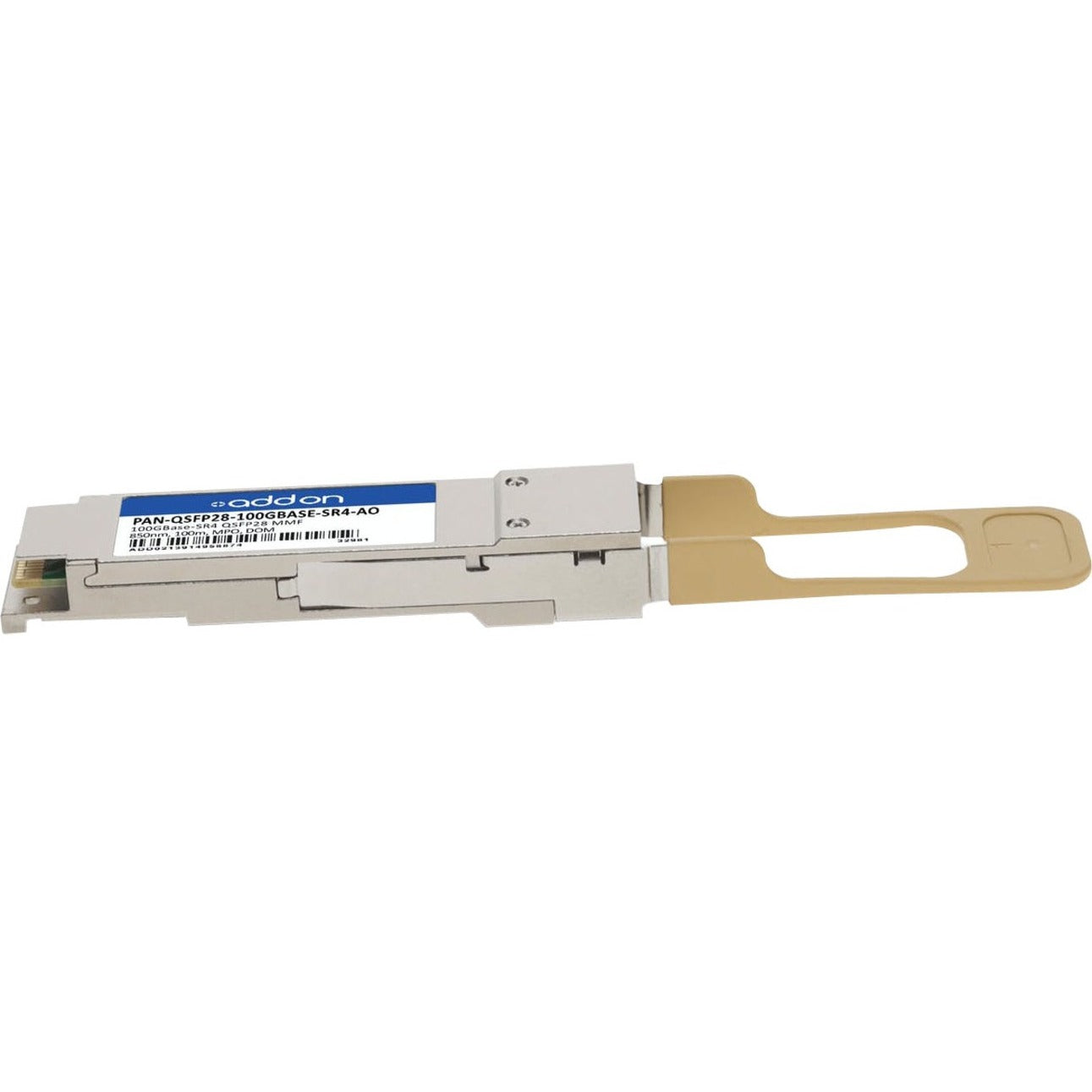 AddOn Palo Alto Networks PAN-QSFP28-100GBASE-SR4 Compatible TAA Compliant 100GBase-SR4 QSFP28 Transceiver (MMF 850nm 100m MPO DOM)