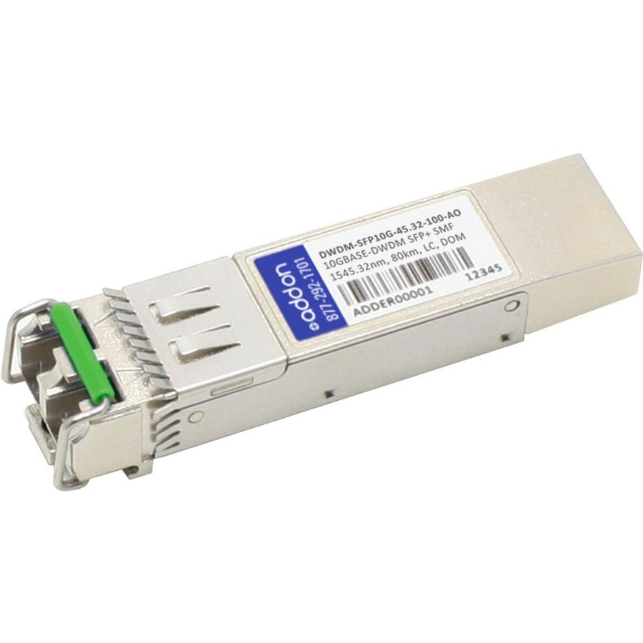 AddOn Cisco DWDM-SFP10G-45.32 Compatible TAA Compliant 10GBase-DWDM 100GHz SFP+ Transceiver (SMF 1545.32nm 100km LC DOM)
