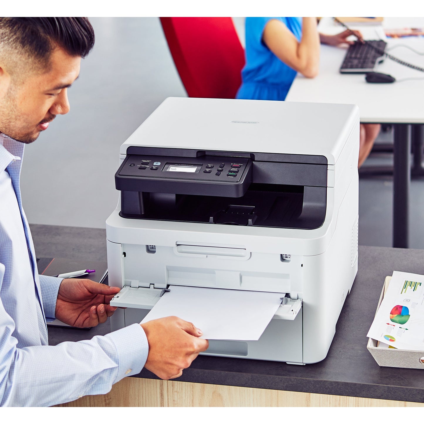 Brother HL-L3290CDW Compact Digital Color Printer Providing Laser Quality Results with Convenient Flatbed Copy & Scan Plus Wireless and Duplex Printing