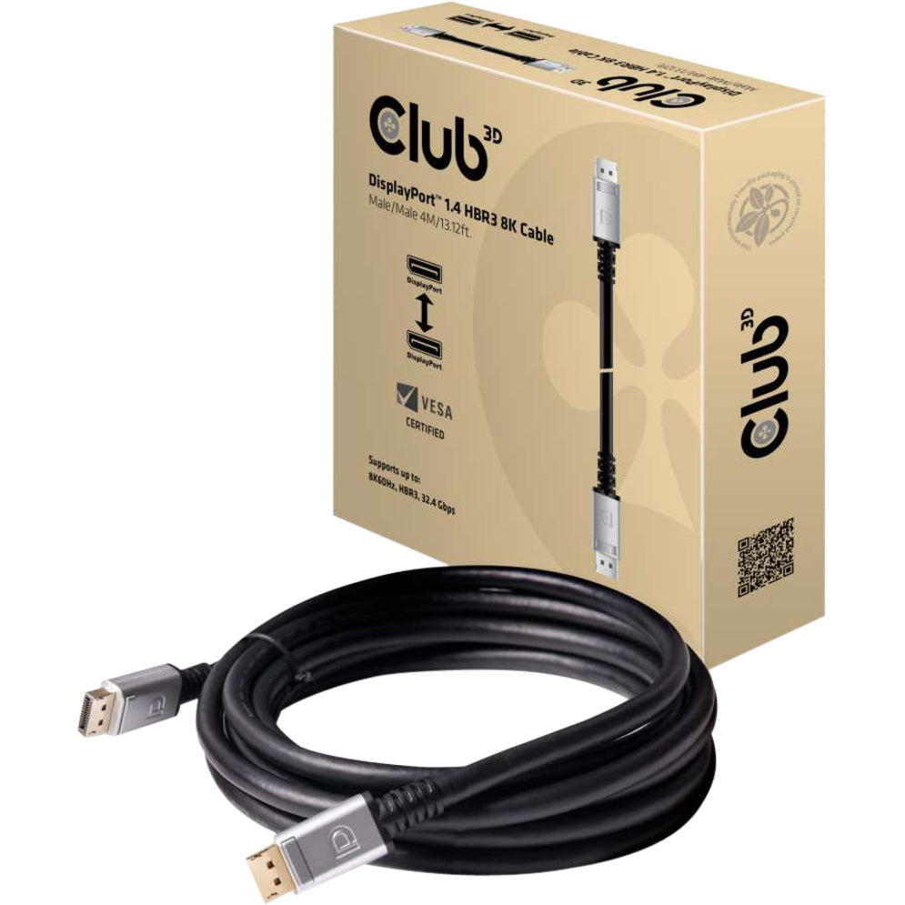 Club 3D DisplayPort 1.4 HBR3 8K Cable M/M 4m /13.12ft