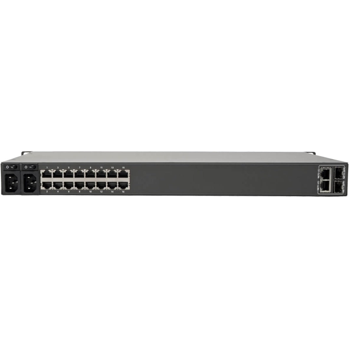 Tripp Lite 16-Port Console Server USB Ports (2) - 4G LTE Dual GbE NIC 16Gb Flash SD Card Wi-Fi Desktop/1U Rack TAA