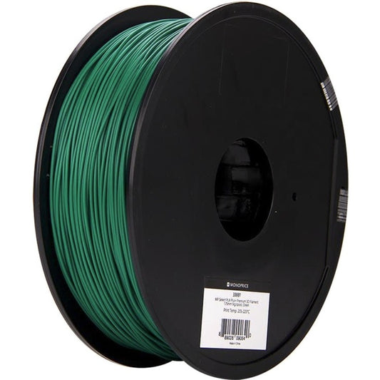 Monoprice MP Select PLA Plus+ Premium 3D Filament 1.75mm 1kg/Spool Green