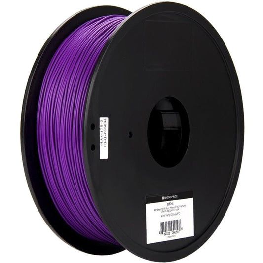 Monoprice MP Select PLA Plus+ Premium 3D Filament 1.75mm 1kg/Spool Purple