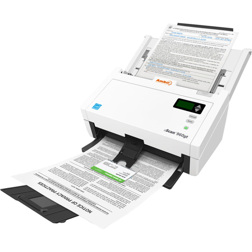Ambir nScan 960gt Sheetfed Scanner - 600 dpi Optical