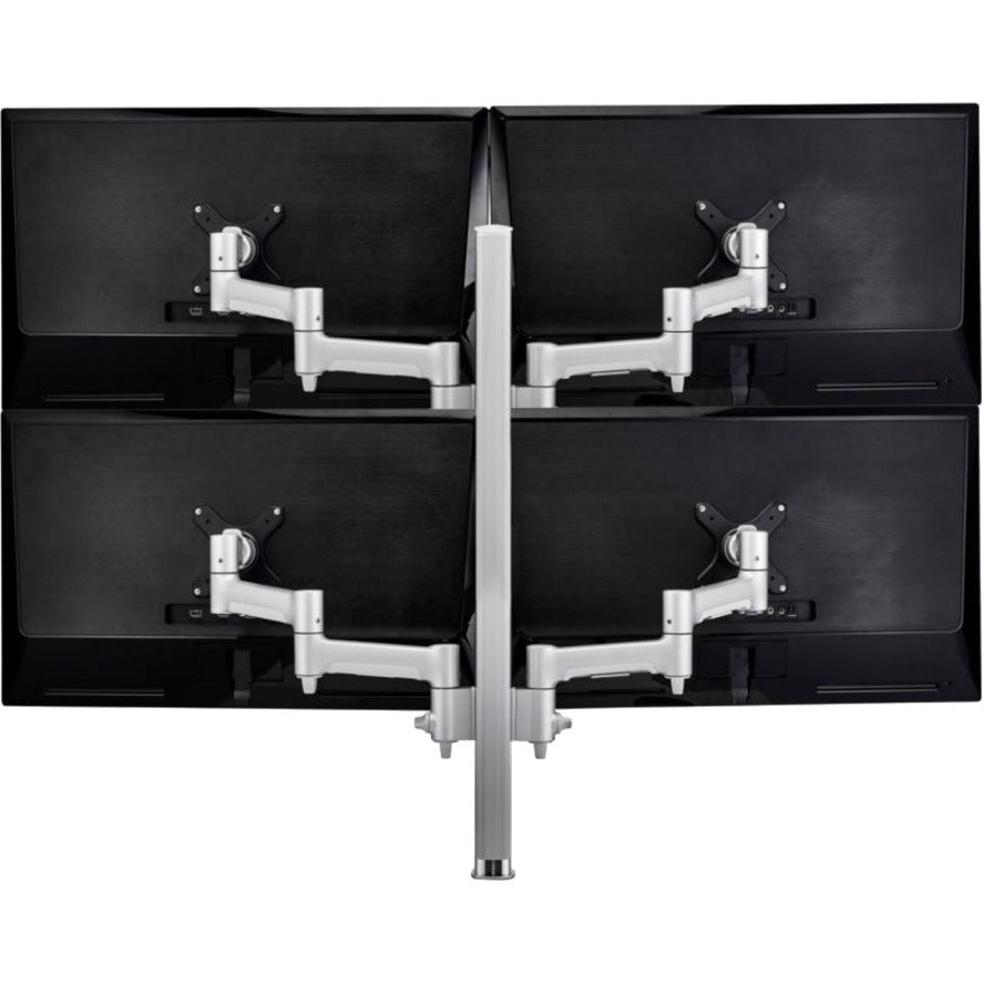 Atdec quad monitor arm desk mount - Flat and Curved up to 30in - VESA 75x75 100x100