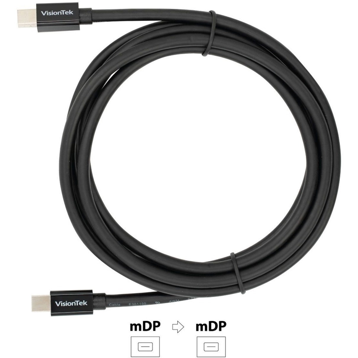 VisionTek Mini DisplayPort to Mini DisplayPort 2M Cable (M/M)