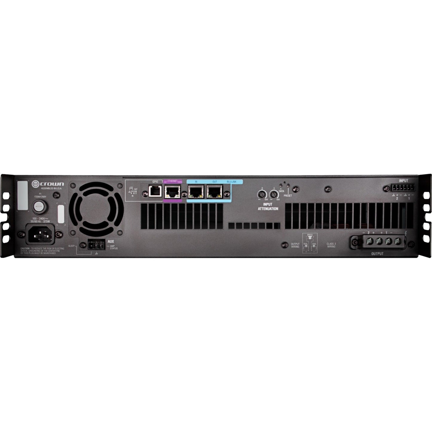 Crown DriveCore Install 2|600N Amplifier - 600 W RMS - 2 Channel - Black