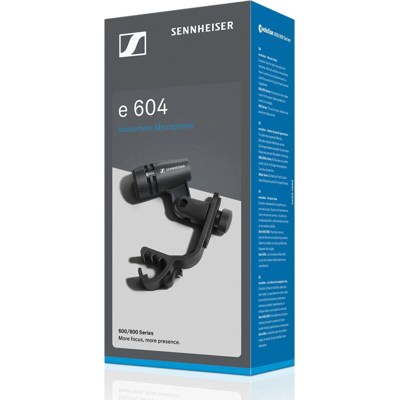 Sennheiser e 604 Rugged Wired Dynamic Condenser Microphone - Black