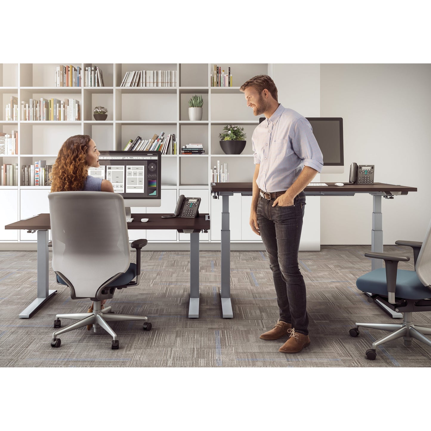 Fellowes High Pressure Laminate Desktop Mahogany - 72"x30"