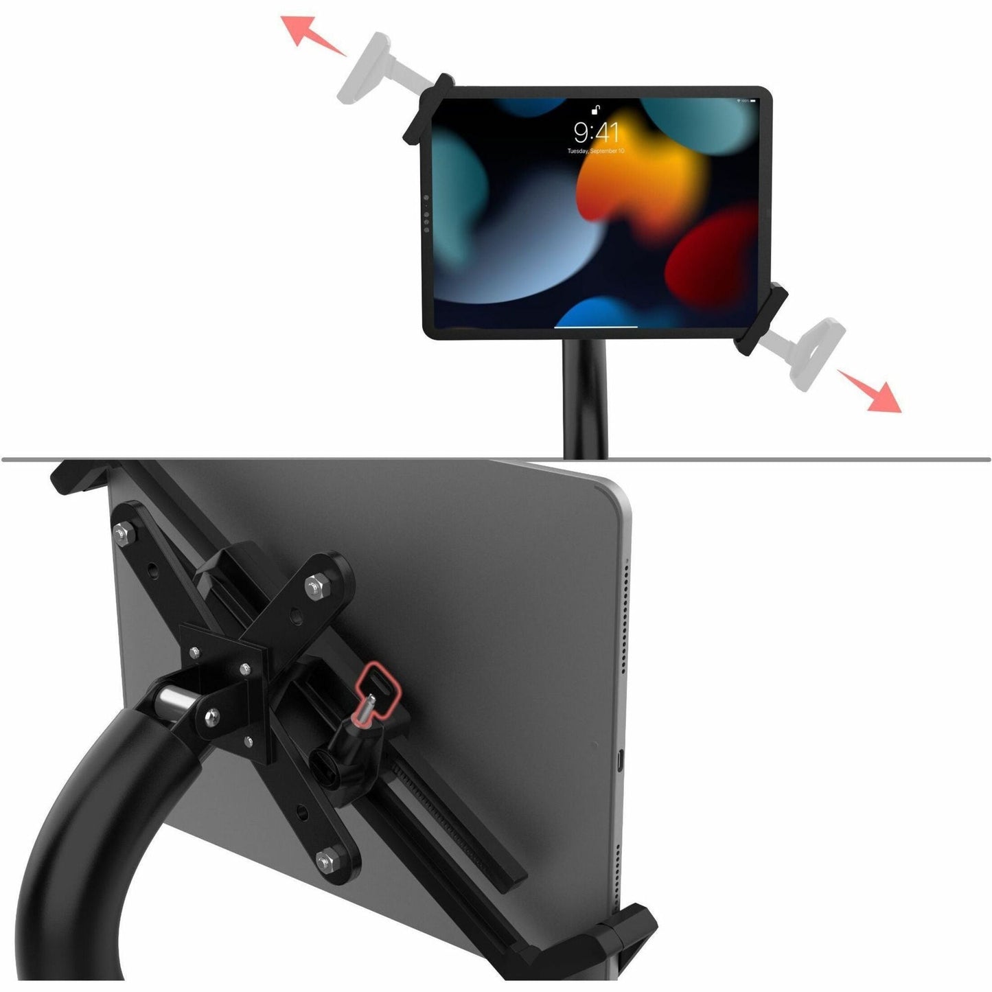 CTA Premium Security Swan Neck Stand for 7-14" Inch Tablets