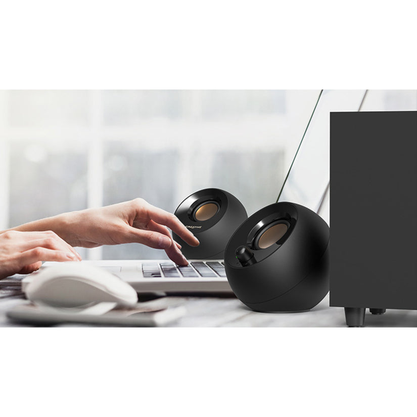 Creative Pebble Plus 2.1 Speaker System - 8 W RMS - Black